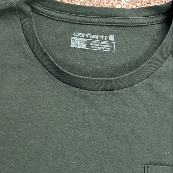 Carhartt youth long sleeve green T shift size XL HH - Picture 3 of 4